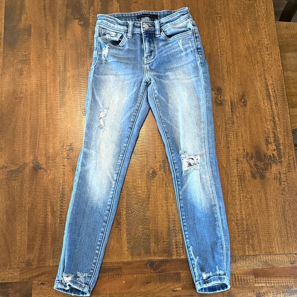 Flying Monkey Mid Rise Ankle Skinny